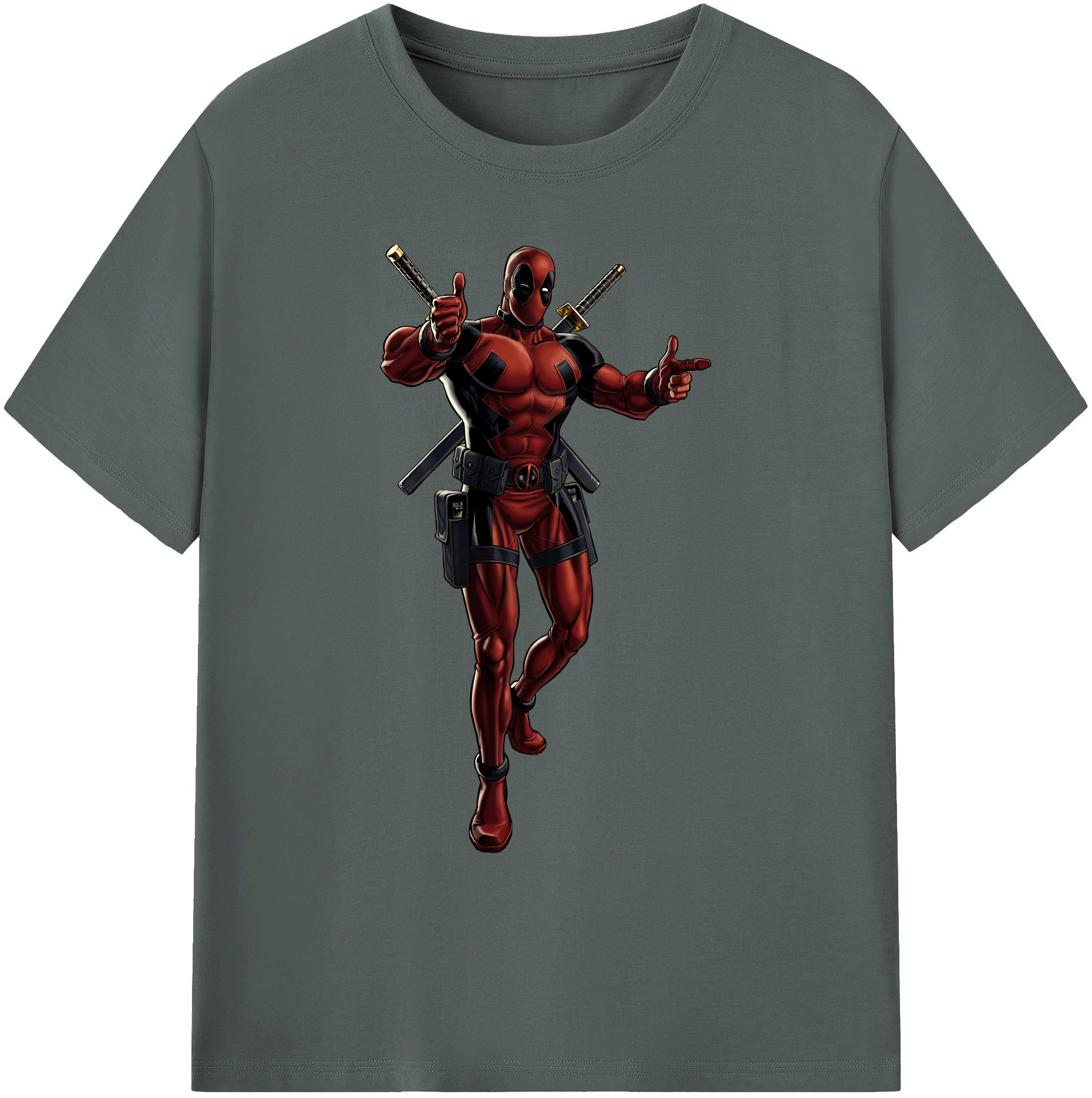 （画像用） Deadpool デッドプール 綿100％ メンズ半袖Tシャツ｜肌触りやわらか＆通気性
